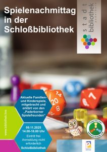 Plakat Spielenachmittag 2025