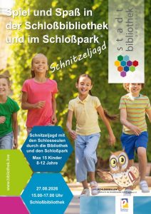 Plakat Schnitzeljagd im Schlosspark